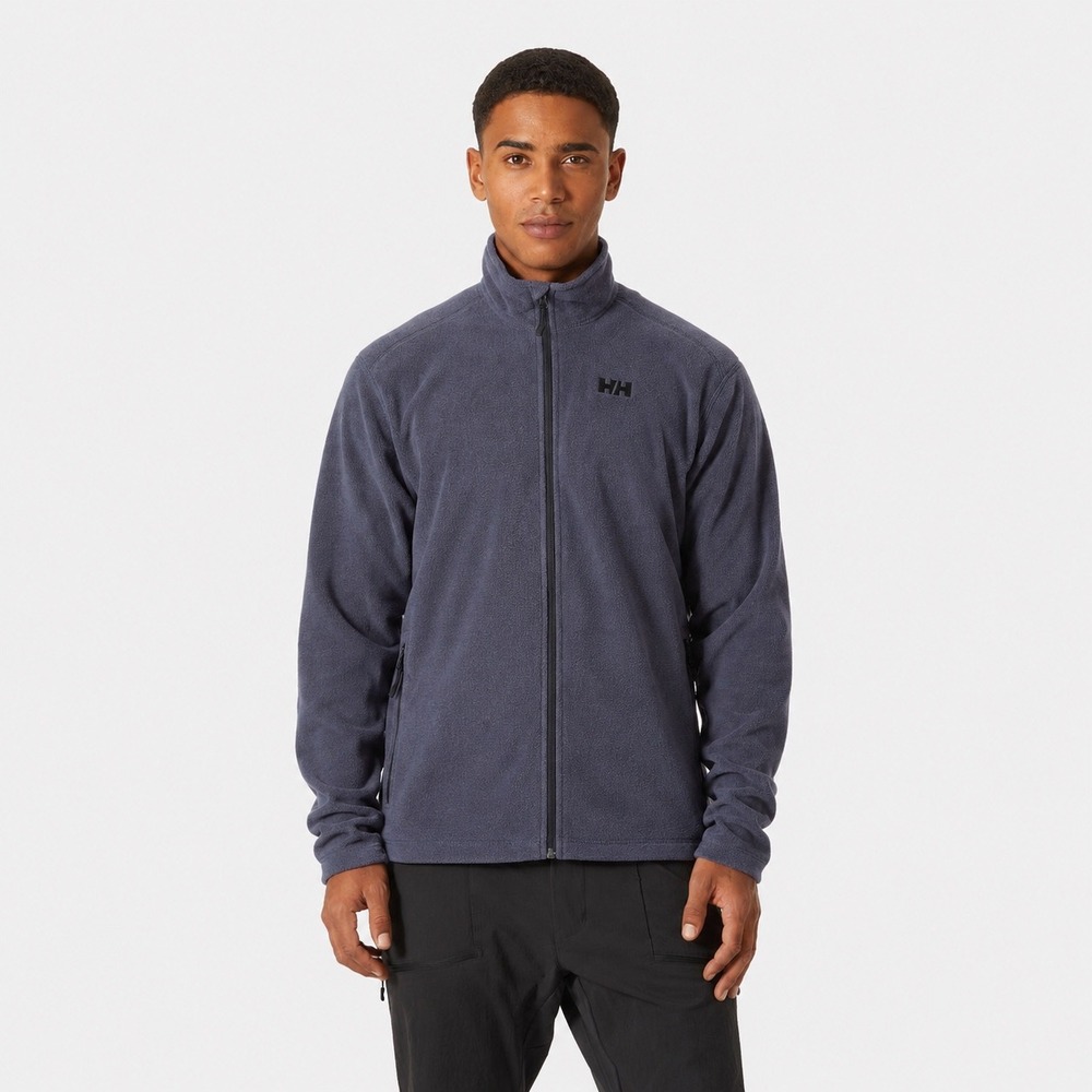 Helly Hansen Daybreaker Fleece Jacket Mens Large Blue Grey Polartec Full Zip HH